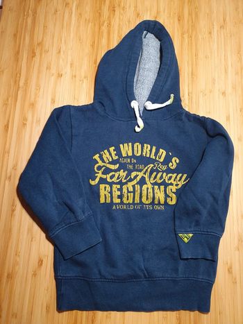 Sweat à capuche marine TQF 5 ans