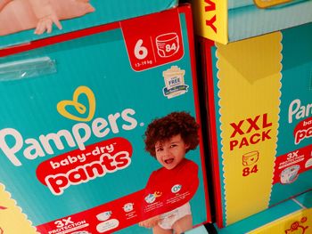 2 Pampers xxlpack gigapack taille 6 pants 