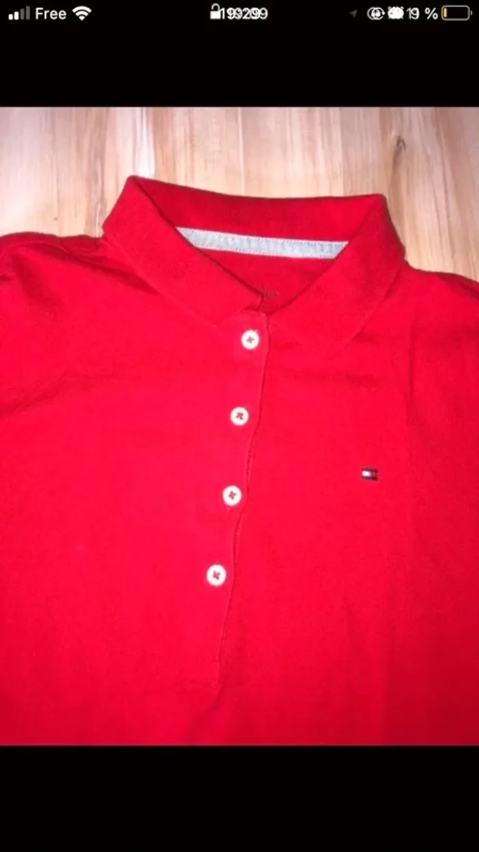 polo rouge femme clasic fit tommy hilfiger - photo numéro 3