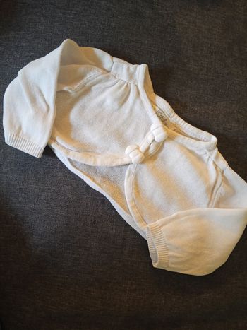 Gilet blanc _ 3 mois