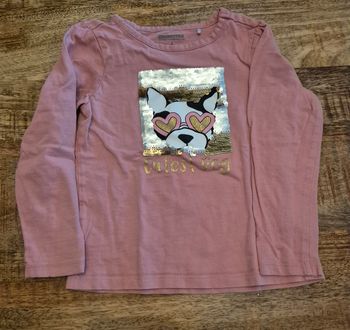 Blouse 4 ans motif réversible chien