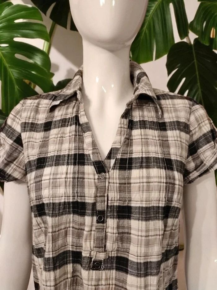 Blouse à carreaux - photo numéro 2