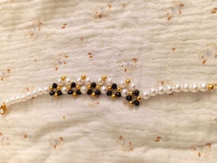 Bracelet perles acryliques et en verres - photo numéro 2