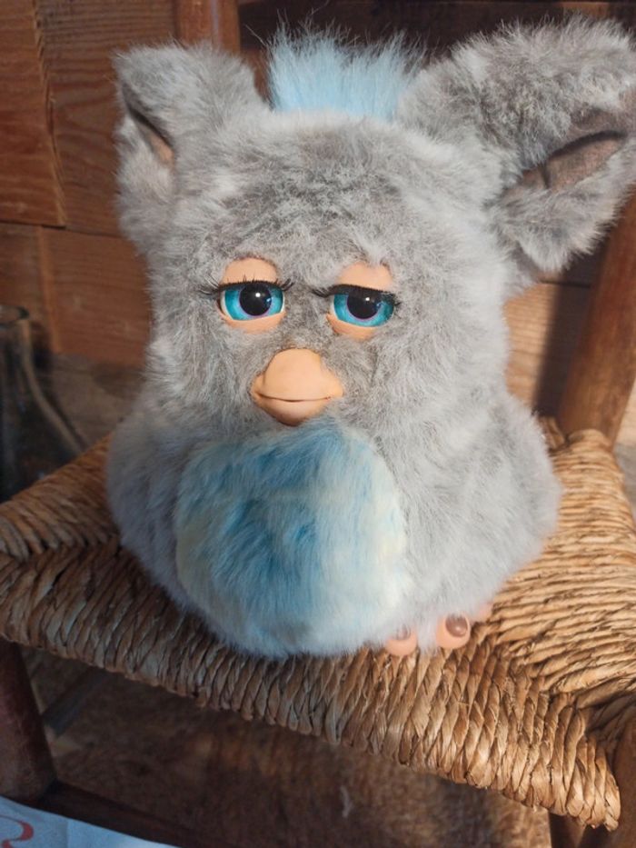 Furby tiger bleu gris tbe 2005 - photo numéro 2
