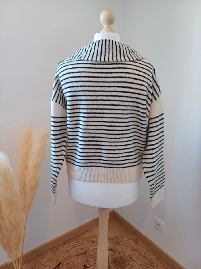 Pull rayé tout doux Moewy taille L 40 - photo numéro 4