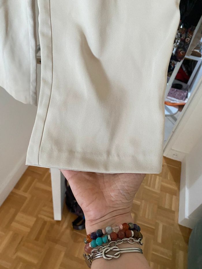 Pantalón beige Zara taille L - photo numéro 4