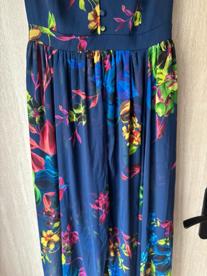 Sublime robe  longue originale bleu électrique - Promod - T36 - photo numéro 5