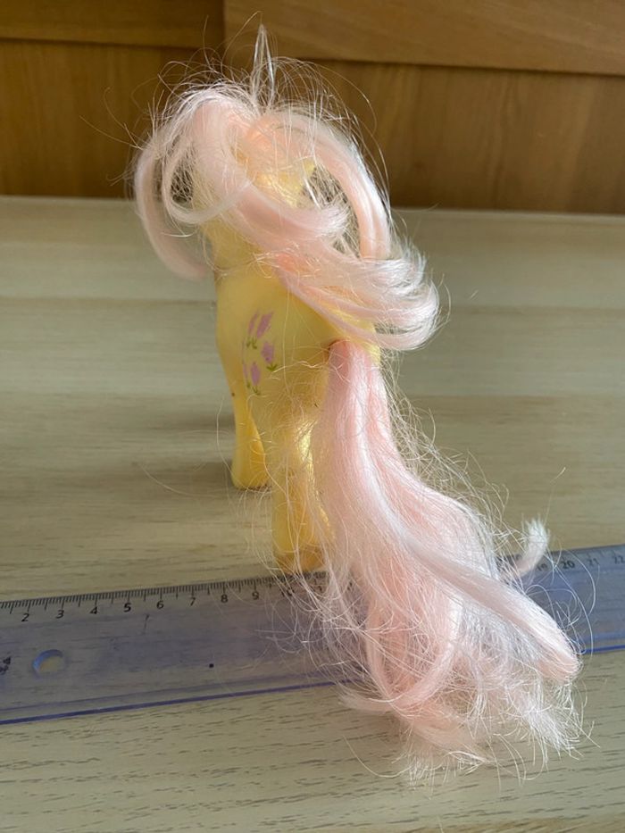Mon petit poney Little pony hasbro 1984 vintage tulipe rose jaune earth ponies posey - photo numéro 5