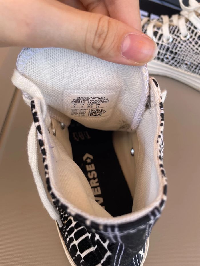 Converse montantes velours pointure 37,5 - photo numéro 4