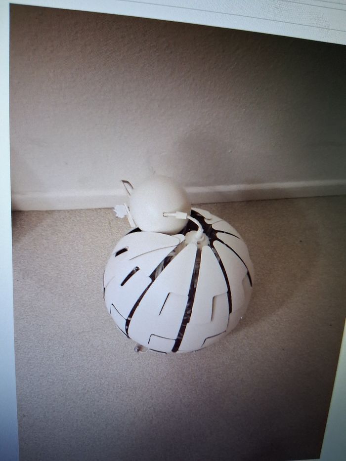 Lustre lamelles ouvrant gris