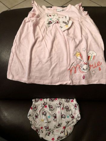 Robe et culotte Disney 6 mois