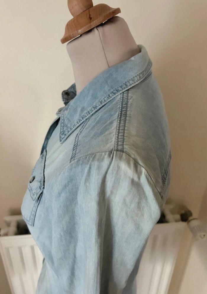 Chemise en jean, bleue, Only - photo numéro 7