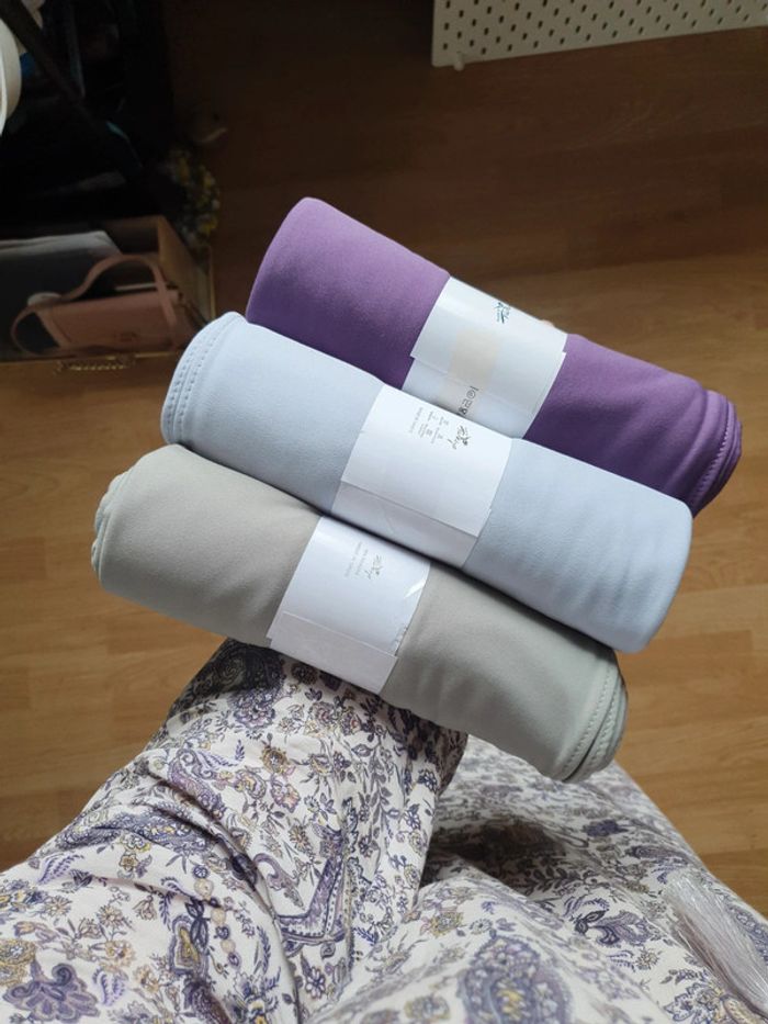 Lot de 3 voiles/hijab en jersey premium luxe - photo numéro 3