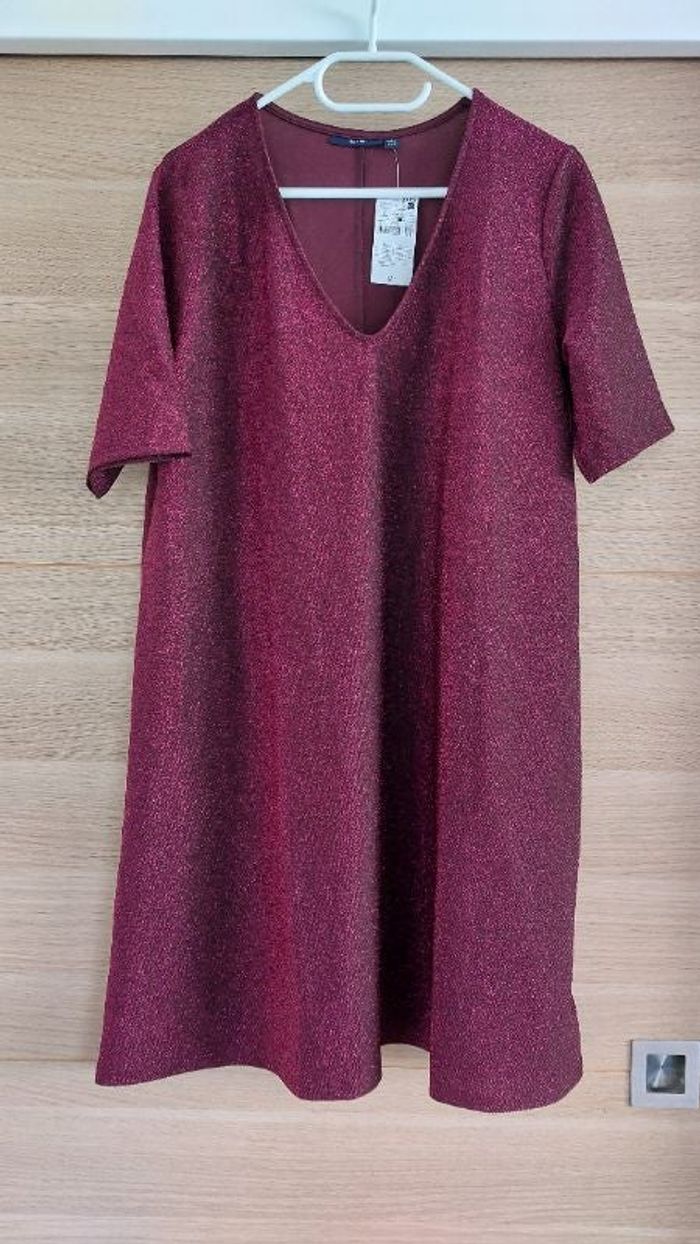 Robe bordeaux pailletée kiabi L