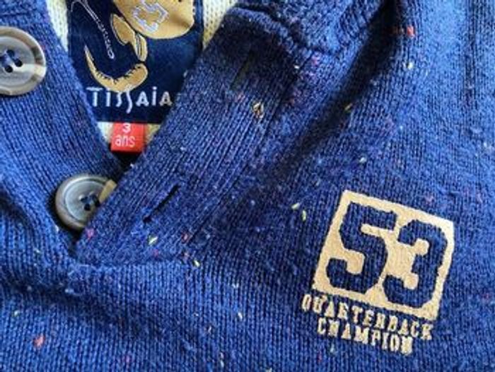 Pull fin capuche 3 ans tissaia - photo numéro 2