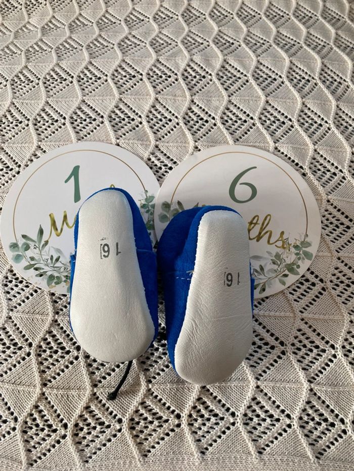 Chaussons cuir 1-6mois - photo numéro 3