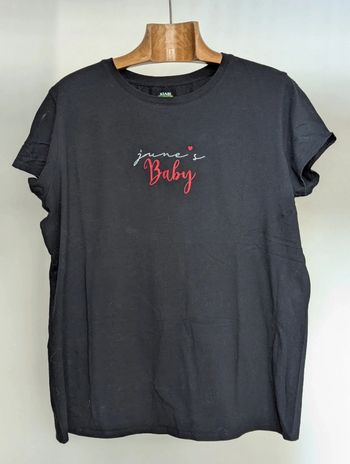 T-shirt noir imprimé "June's Baby" KIABI - Taille XXL