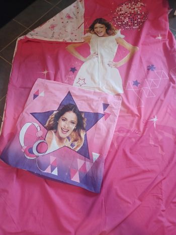 Parure housse couette et taie Violetta Disney