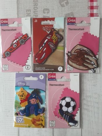 5 patchs thermocollants neufs