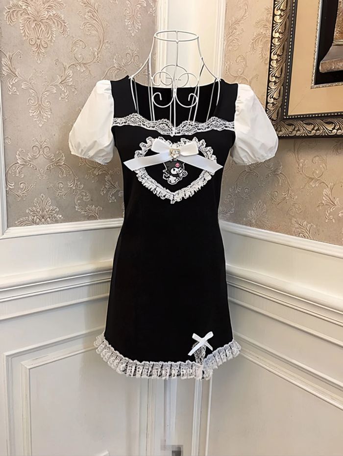 Robe noire style Sanrio Kuromi Lolita Princesse - photo numéro 7