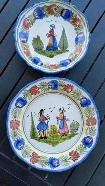 assiettes henriot quimper