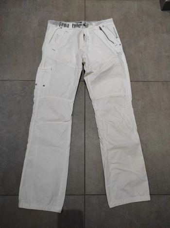Pantalon en toile blanc