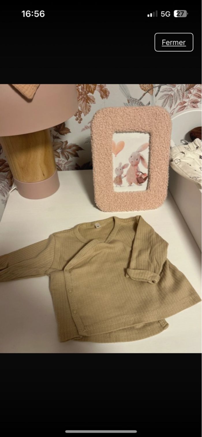 T-shirt manche longue 1 mois x3 - photo numéro 3