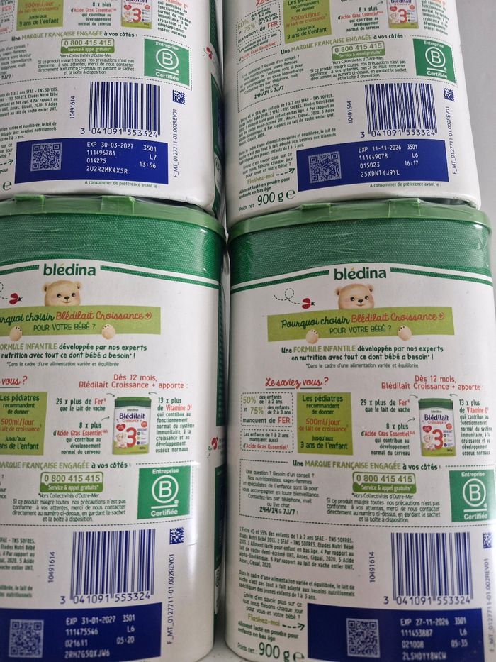 9 boites de lait bledilait 3eme age - photo numéro 2