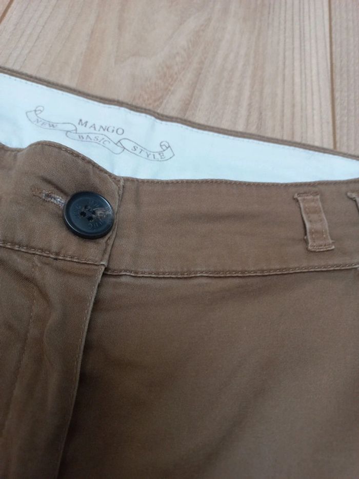 Pantalon mango camel 36 - photo numéro 2
