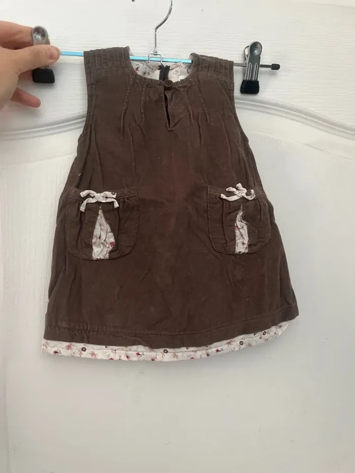 Robe marron 3 mois