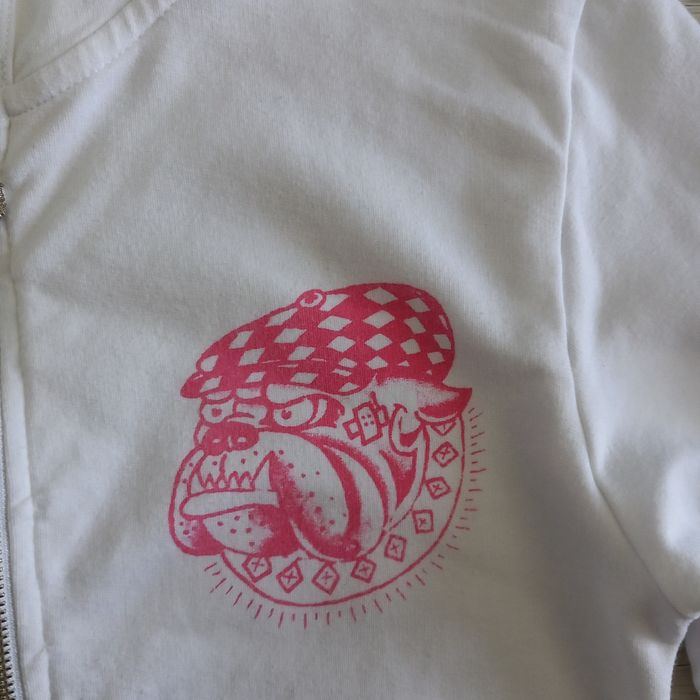 Veste à capuche femme blanc imprimé Ed Hardy taille M - photo numéro 4