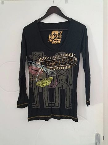 Haut desigual manche longue