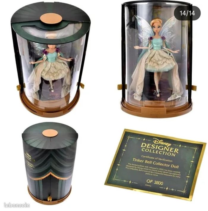 Poupée Clochette Disney Designer Collection série Dance en édition limitée, Peter Pan, 30,5 cm - photo numéro 5