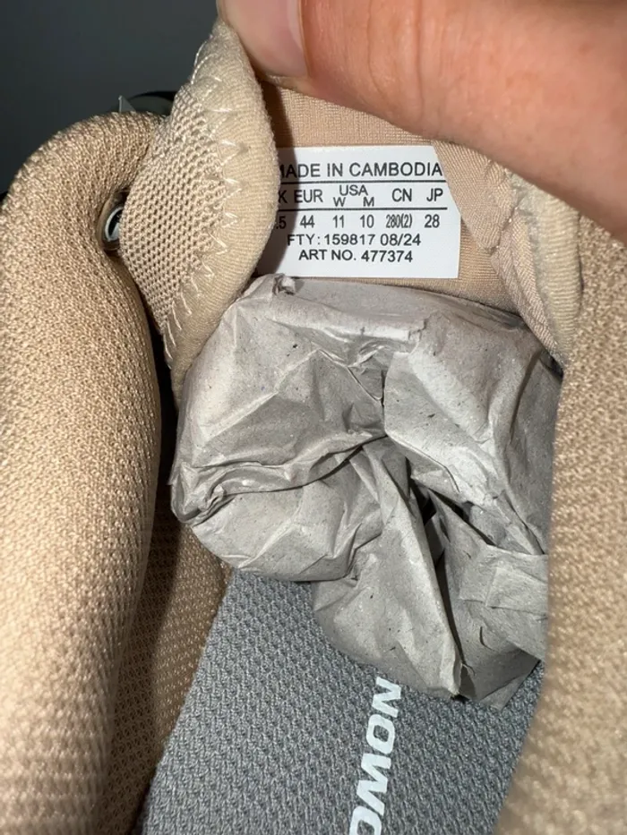 Chaussure Salomon XT-6 Beige, Verte Oxford Tan / Carbon / Clearly Aqua - photo numéro 12