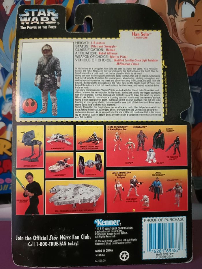 Figurine Star Wars POTF Han solo in Hoth Gear Kenner US 1995 - photo numéro 2