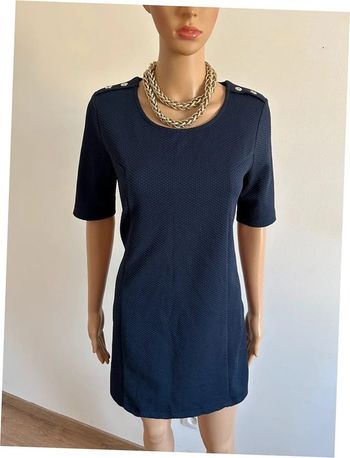 Robe bleue marine à manches courtes Bréal taille S TBE