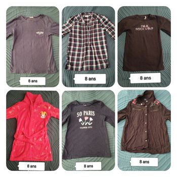 Lot vêtements fille 8 ans