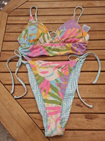 Maillot de bain billabong multicolore réversible taille 38