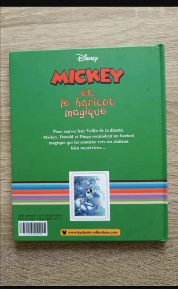 livre Mickey et le haricot magique Disney Hachette Très bon état - photo numéro 2