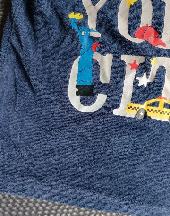 Pyjama velours bleu et rouge - photo numéro 7