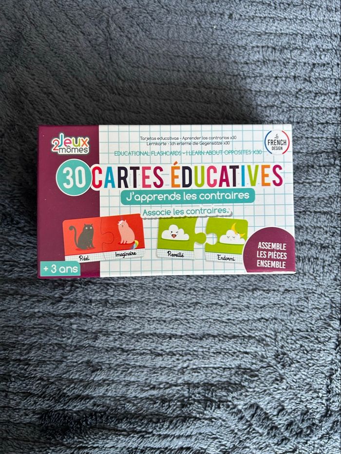 Carte éducatives : les contraires - photo numéro 2