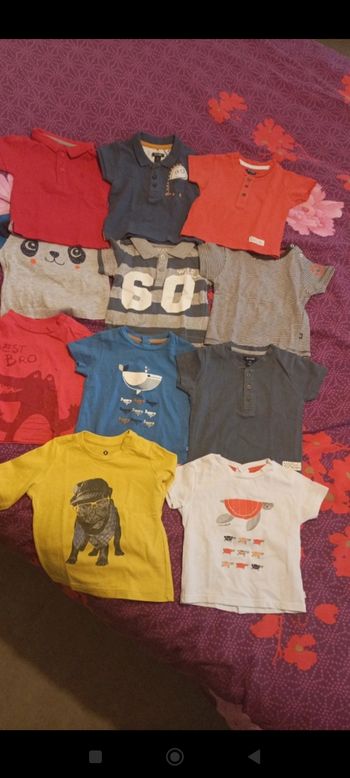 Lot tee shirts garçon