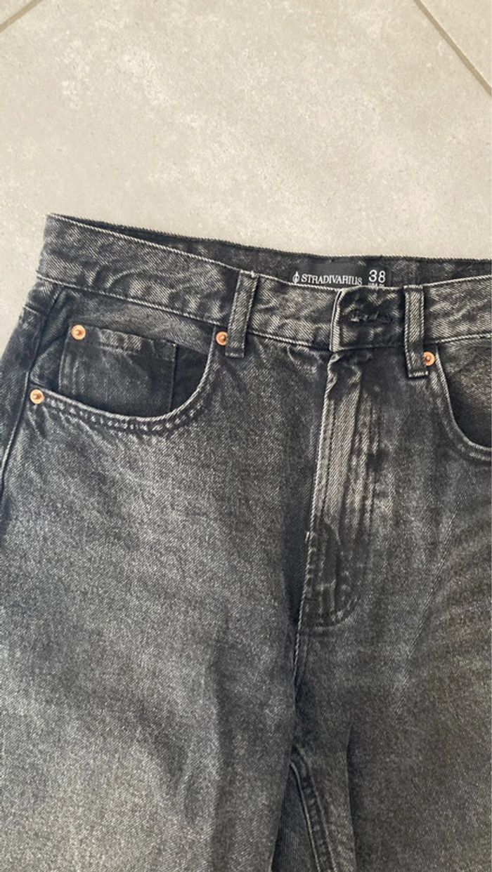 Stradivarius jean pantalon femme 38 noir vêtement - photo numéro 3
