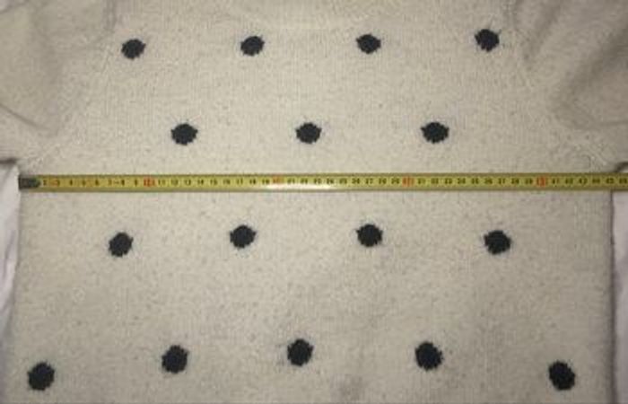 Pull à pois »Vero Moda »blanc écru et noir - photo numéro 4