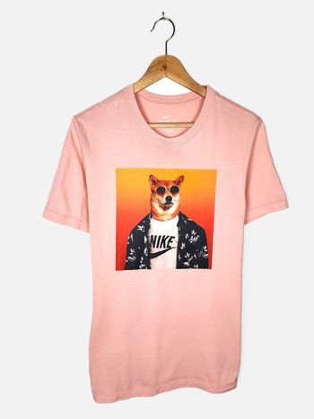 T-shirt Nike "Shiba Inu Dog" - Rose - Taille S