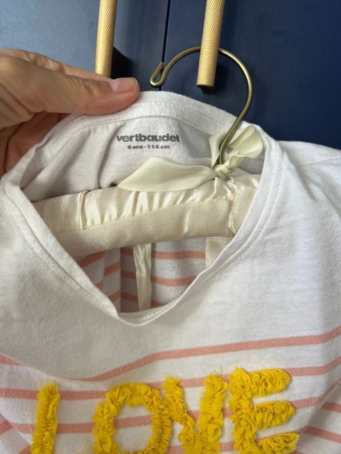 Teeshirt marinière 6 ans - photo numéro 2