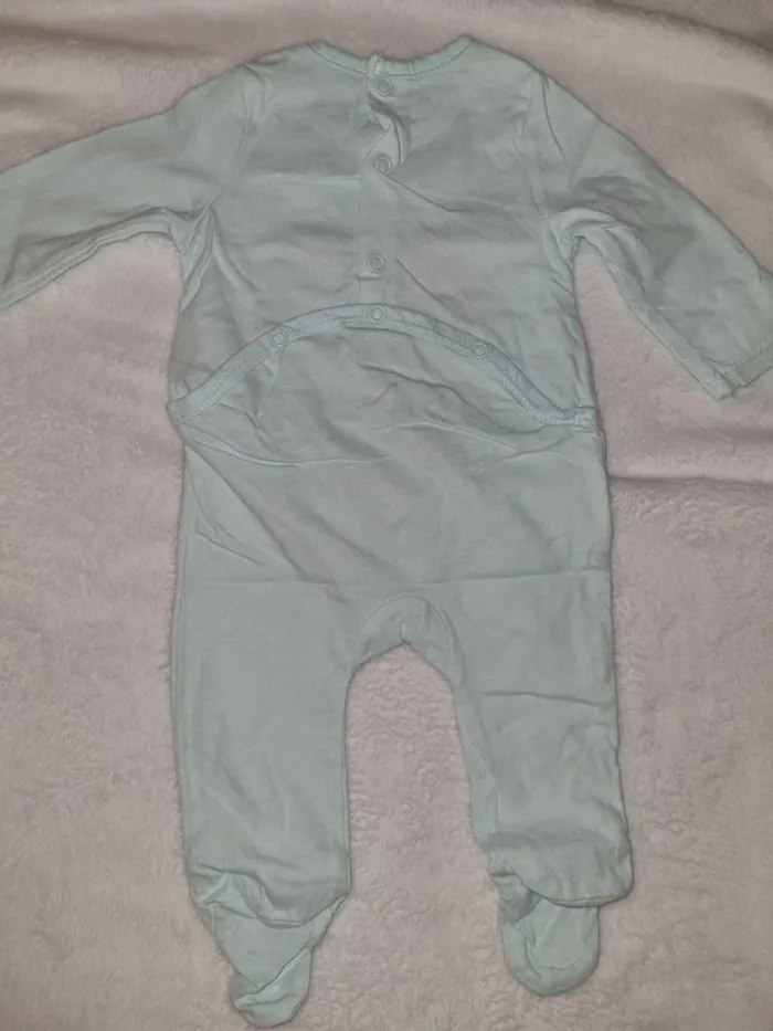 Pyjama en coton taille 1 mois 56 cm - photo numéro 2