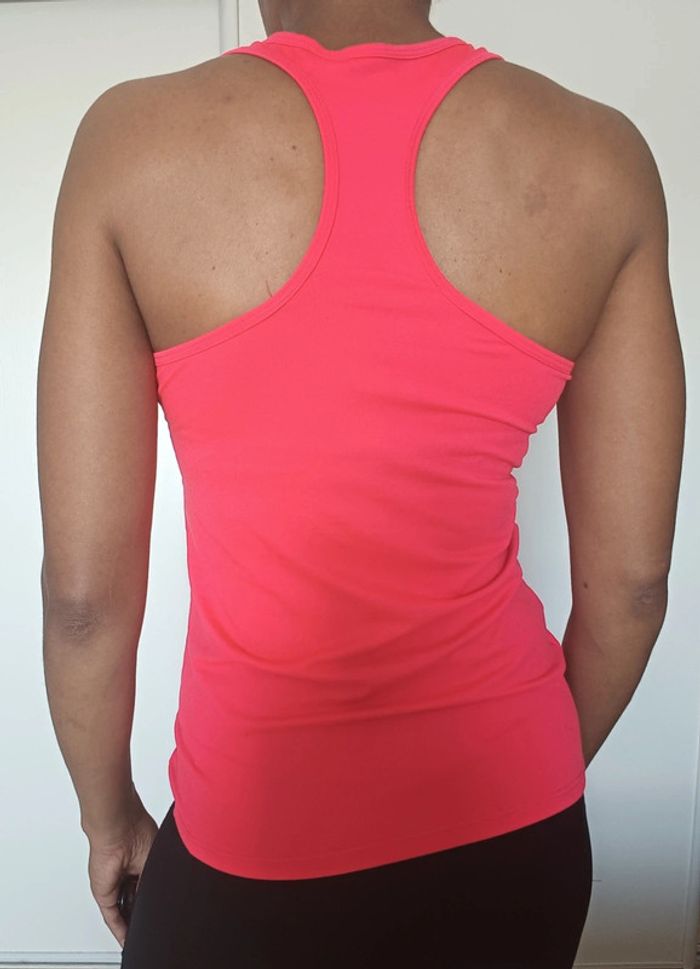 Débardeur sport rose fluo Domyos - photo numéro 3
