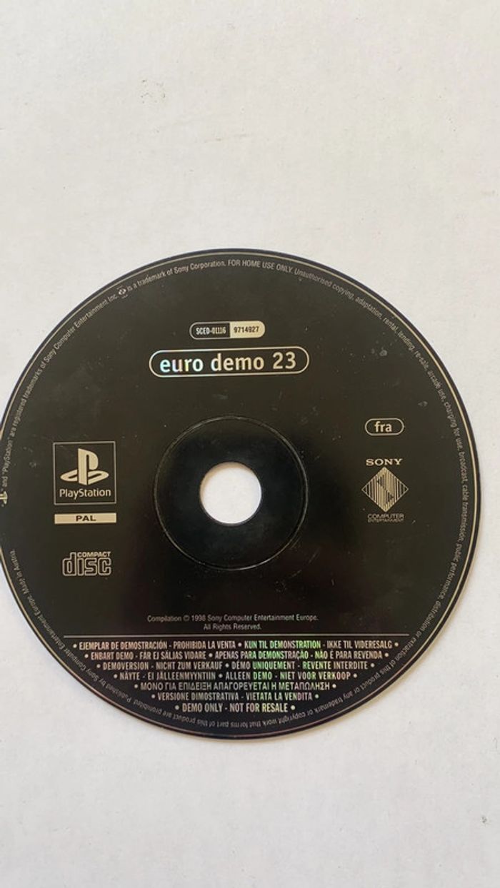 demo ps1 sans boîte