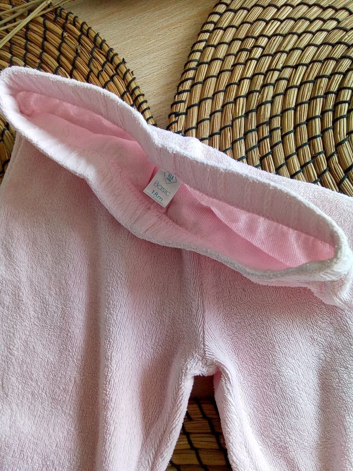 Pyjama 2 pièces en velours rose imprimé Tex 18 mois - photo numéro 6